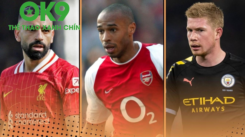 Salah còn kém 3 pha kiến tạo để phá kỷ lục kiến tạo của Henry và De Bruyne