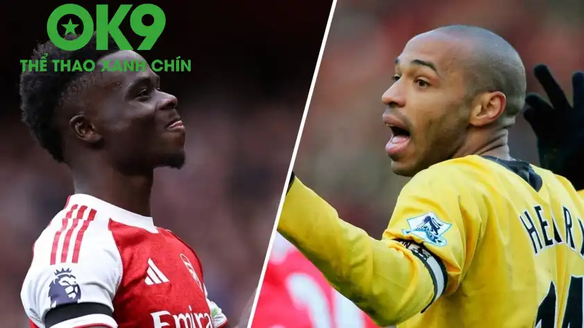 Saka thường xuyên nhắn tin chia sẻ với Thierry Henry (Ảnh: Arsenal Insider) Saka thường xuyên nhắn tin chia sẻ với Thierry Henry (Ảnh: Arsenal Insider)